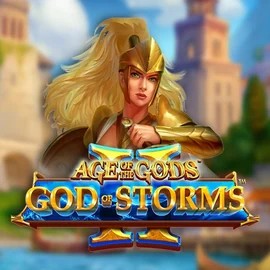 Age Of The Gods: God Of Storms 2 game by Playtech – logo hosted on O'Reels Casino UK