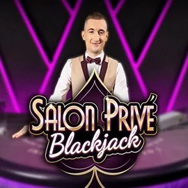 Blackjack Salon Privé online game logo by Ezugi on reelssoncasino.com