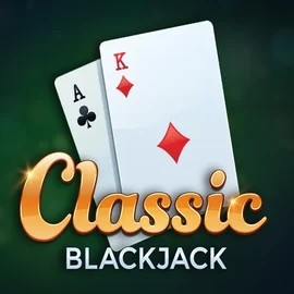 Classic Blackjack slot logo by Red Tiger Gaming at O'Reels Casino UK
