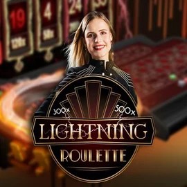 Lightning Roulette logo – Live Casino by Evolution at O'Reels Casino UK