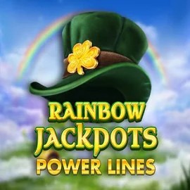 Rainbow Jackpots Power Lines slot logo by Red Tiger Gaming at O'Reels Casino UK