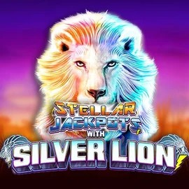 Stellar Jackpots with Silver Lion slot icon by Lightning Box Game, available at O'Reels Casino UK
